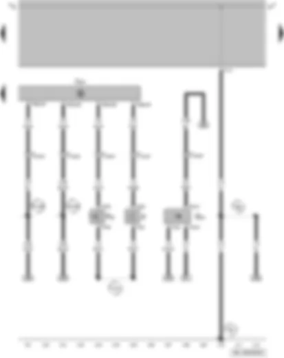 Wiring Diagram  VW GOLF 2005 - Brake light switch - clutch pedal switch - speedometer sender - engine control unit