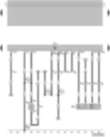 Wiring Diagram  VW GOLF 2002 - Lambda probe - Motronic control unit - heater element for crankcase breather