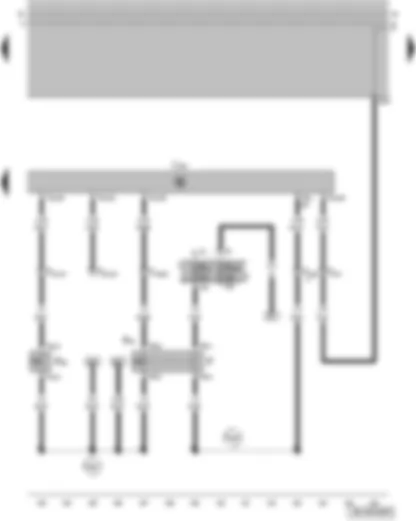 Wiring Diagram  VW GOLF 2002 - Brake light switch - clutch pedal switch - brake pedal switch - Motronic control unit