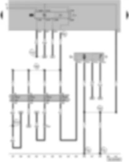 Wiring Diagram  VW GOLF 2006 - Fuel pump relay - fuel system pressurisation pump - fuel gauge sender