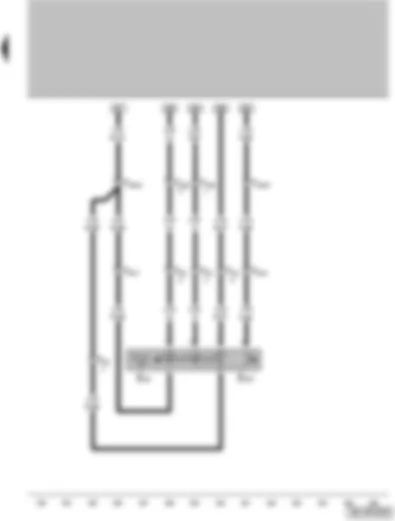 Wiring Diagram  VW GOLF 2001 - Cruise control system switch - cruise control system (CCS) SET button