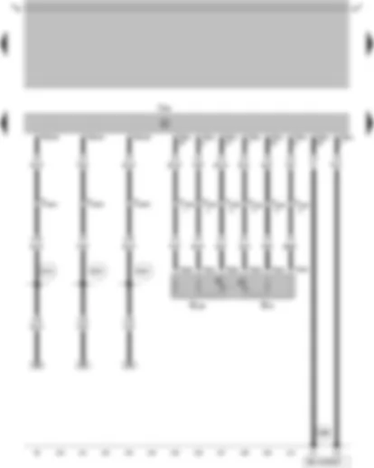 Wiring Diagram  VW GOLF 2007 - Accelerator position sender - accelerator position sender 2 - engine control unit