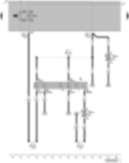 Wiring Diagram  VW GOLF 2008 - Ignition/starter switch - X-contact relief relay