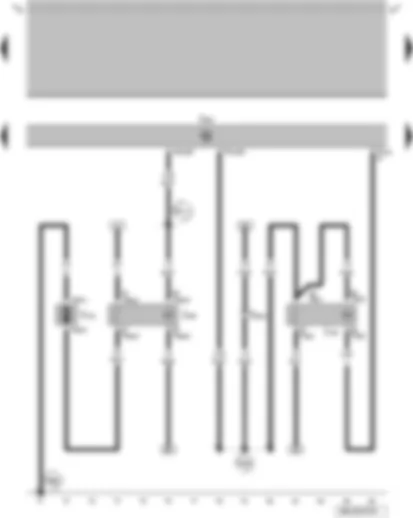 Wiring Diagram  VW GOLF 2014 - Secondary air pump relay - electric drive main relay - engine control unit - secondary air pump motor