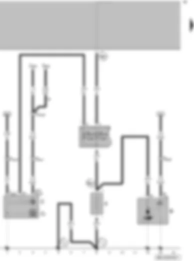 Wiring Diagram  VW GOLF 2009 - Battery - starter - alternator - voltage regulator