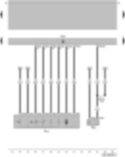 Wiring Diagram  VW GOLF 2014 - Driver side central locking lock unit - driver door control unit - left door warning lamp