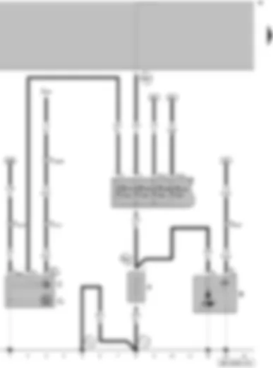 Wiring Diagram  VW GOLF 2007 - Battery - starter - alternator - voltage regulator