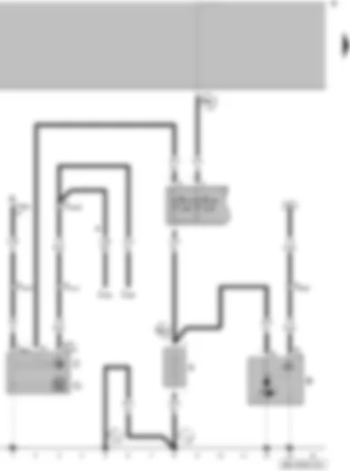 Wiring Diagram  VW GOLF 2009 - Battery - starter - alternator - voltage regulator