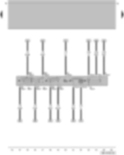 Wiring Diagram  VW GOLF 2014 - Intermittent wiper switch - rear wiper switch - intermittent wiper regulator