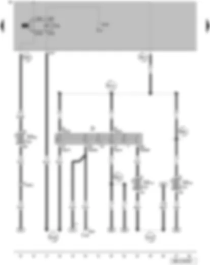 Wiring Diagram  VW GOLF 2008 - Ignition/starter switch - X-contact relief relay