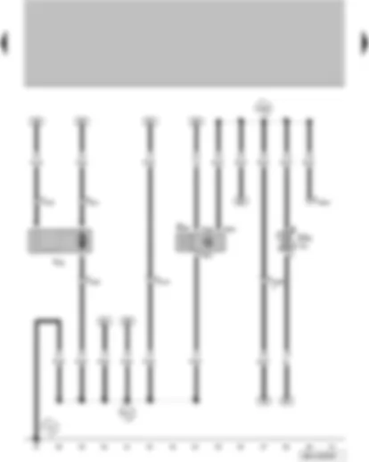 Wiring Diagram  VW GOLF 2008 - High pressure sender - right radiator fan