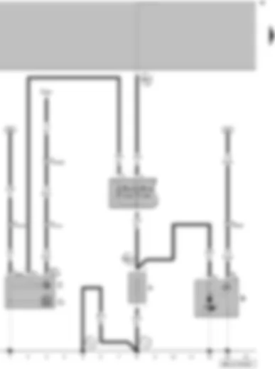 Wiring Diagram  VW GOLF 2007 - Battery - starter - alternator - voltage regulator