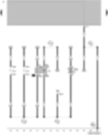 Wiring Diagram  VW GOLF 2007 - Switches and instruments illumination regulator - fog light relay - left fog light bulb - right fog light bulb