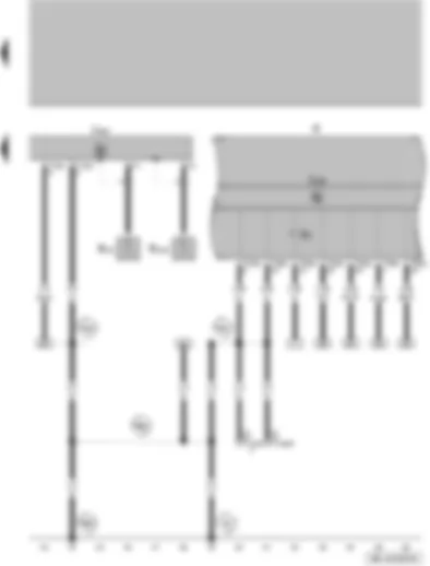 Wiring Diagram  VW GOLF 2011 - Control unit with display in dash panel insert - dash panel insert - alternator warning lamp - aerial connection - GPS aerial - GSM aerial