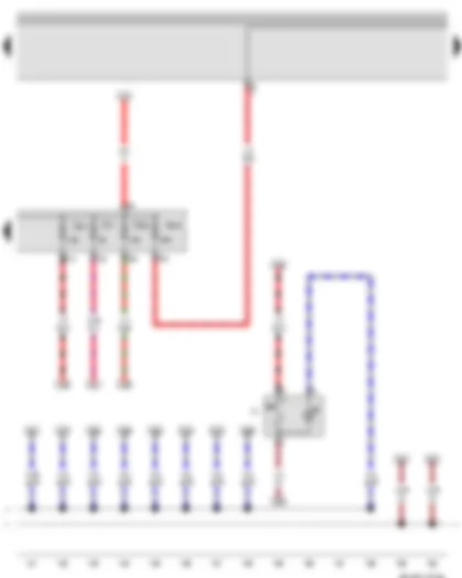 Wiring Diagram  VW GOLF 2003 - Cigarette lighter illumination bulb - Cigarette lighter