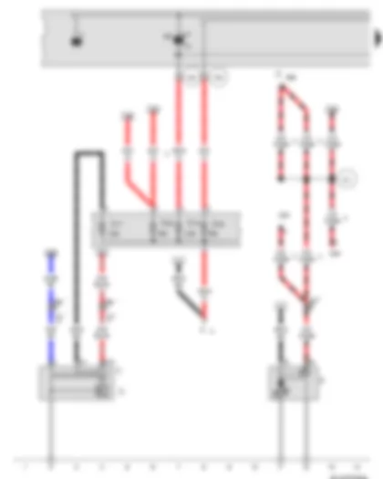 Wiring Diagram  VW GOLF 2006 - Battery - Starter - Alternator - Voltage regulator - Fuse 5 (30) - in battery fuse holder