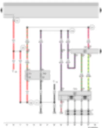 Wiring Diagram  VW GOLF 2004 - Motronic control unit - Ignition transformer - Spark plug connector - Spark plugs