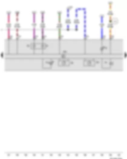 Wiring Diagram  VW GOLF 2003 - Control unit in dash panel insert