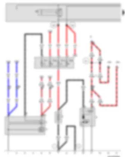 Wiring Diagram  VW GOLF 2006 - Battery - Starter - Alternator - X-contact relief relay