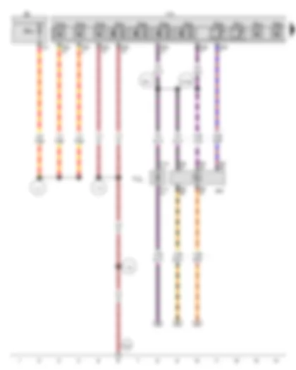 Wiring Diagram  VW GOLF 2015 - Engine control unit - Mechatronic unit for dual clutch gearbox - Fuse holder B