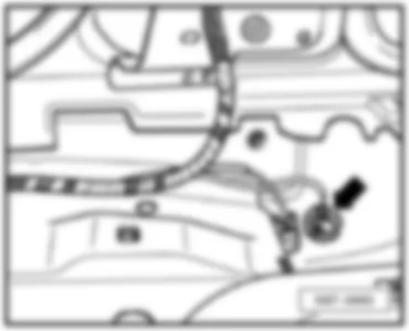 VW GOLF 2008 Overview of earth points in engine compartment
