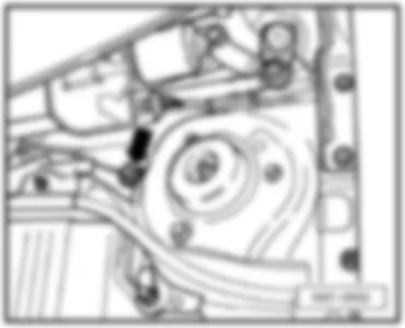 VW GOLF 2007 Перечень точек соединения с массой в моторном отсеке