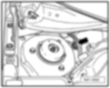 VW GOLF 2007 Перечень точек соединения с массой в моторном отсеке