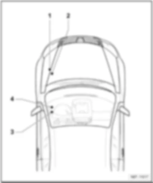 VW GOLF 2007 Схема мест установки предохранителей (SC) и термопредохранителей