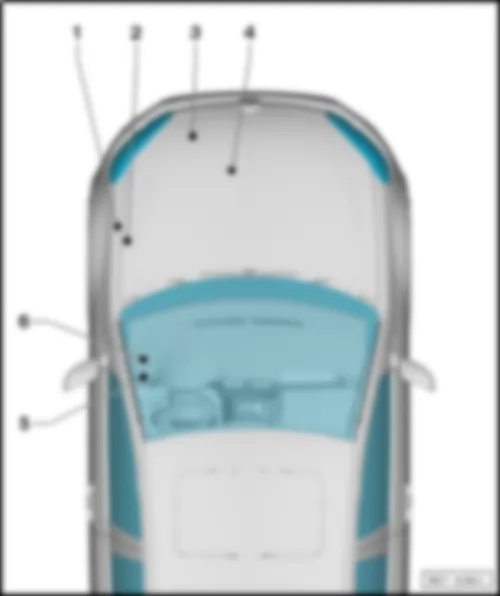 VW GOLF 2012 Overview of fuses (SA), (SB), (SC), (SD), (SF)