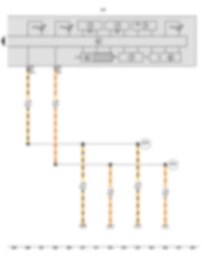 Wiring Diagram  VW JETTA NF 2014 - Fuel gauge - Rev. counter - Speedometer - Natural gas gauge - Multifunction indicator - Control unit in dash panel insert - Trip counter