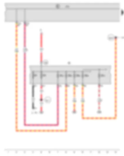 Wiring Diagram  VW JETTA RUSSIA 2016 - Onboard supply control unit - Fuse 1 in fuse holder A - Fuse 4 in fuse holder A - Fuse holder B