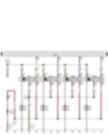 Wiring Diagram  VW JETTA RUSSIA 2016 - Engine control unit - Spark plug connector - Spark plugs