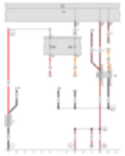 Wiring Diagram  VW JETTA RUSSIA 2016 - Battery - Onboard supply control unit - Terminal 15 voltage supply relay 2