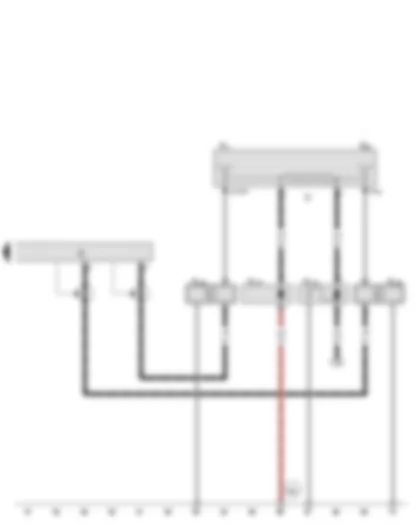 Wiring Diagram  VW JETTA RUSSIA 2014 - Radio - Aerial - Radio aerial 2 - Left aerial module - Right aerial module - Heated rear window