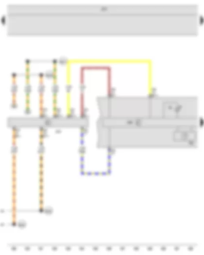 Wiring Diagram  VW JETTA SPORT WAGEN 2007 - Speedometer - Control unit in dash panel insert - Onboard supply control unit - Data bus diagnostic interface - Alternator warning lamp