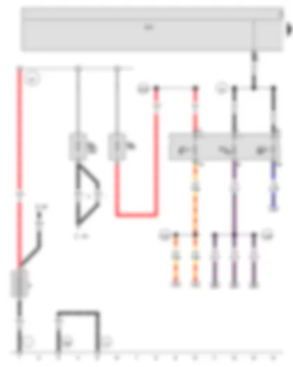 Wiring Diagram  VW JETTA SPORT WAGEN 2007 - Battery - Starter - Alternator - Onboard supply control unit