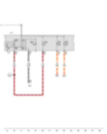 Wiring Diagram  VW JETTA SPORT WAGEN 2008 - Terminal 30 voltage supply relay