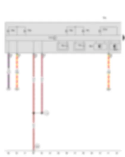 Wiring Diagram  VW JETTA SPORT WAGEN 2008 - Gearbox input speed sender - Gearbox hydraulic pressure sender - Clutch travel sender 1 - Mechatronic unit for dual clutch gearbox