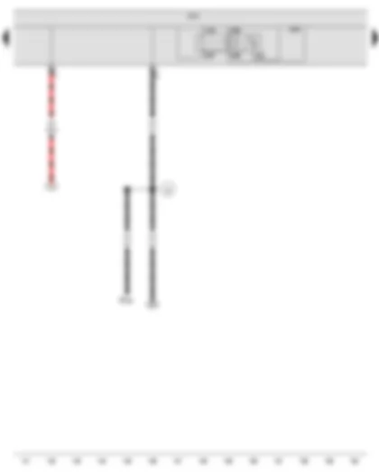 Wiring Diagram  VW JETTA SPORT WAGEN 2009 - Terminal 15 voltage supply relay - Onboard supply control unit