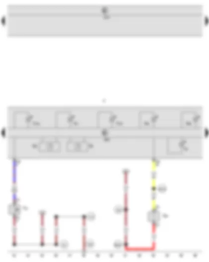 Wiring Diagram  VW JETTA SPORT WAGEN 2007 - Brake fluid level warning contact - Rev. counter - Speedometer - Front left brake pad wear sender - Onboard supply control unit - Dash panel insert