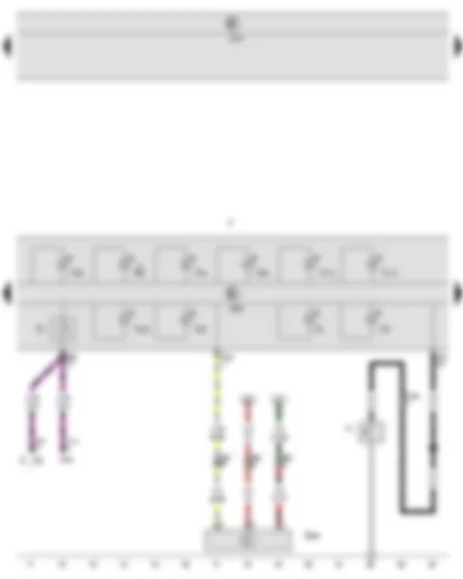 Wiring Diagram  VW JETTA SPORT WAGEN 2007 - Oil pressure switch - Onboard supply control unit - Dash panel insert