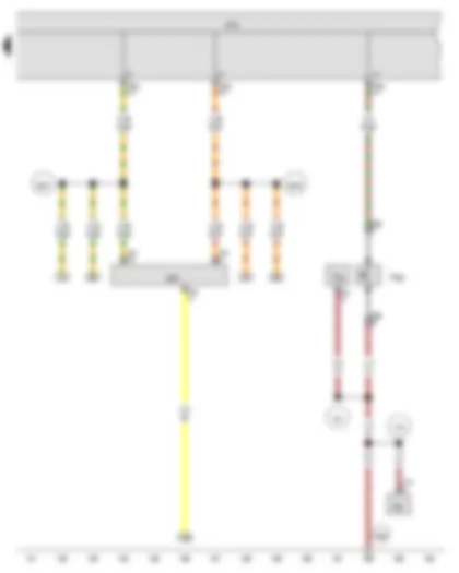 Wiring Diagram  VW JETTA SPORT WAGEN 2010 - Bonnet contact switch - Onboard supply control unit