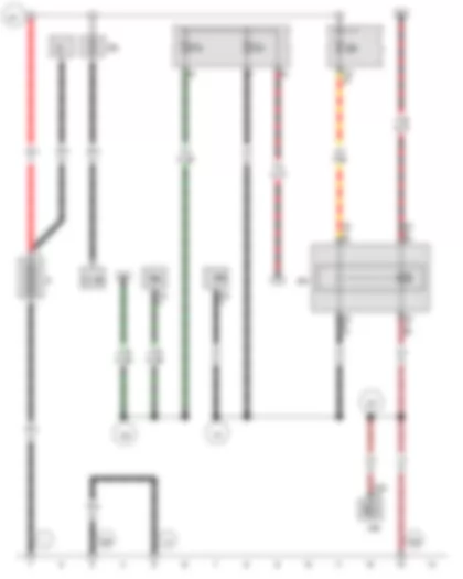 Wiring Diagram  VW JETTA SPORT WAGEN 2011 - Battery - Starter - Alternator - Terminal 15 voltage supply relay 2