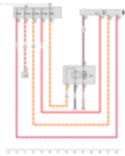 Wiring Diagram  VW JETTA SPORT WAGEN 2010 - Onboard supply control unit - Terminal 15 voltage supply relay 2 - Fuse holder B