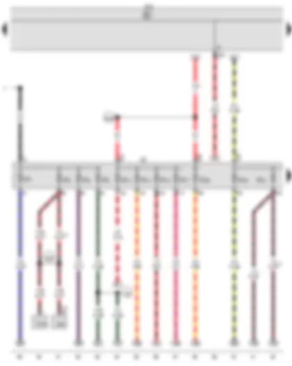 Wiring Diagram  VW JETTA SPORT WAGEN 2014 - Onboard supply control unit - Fuse holder C