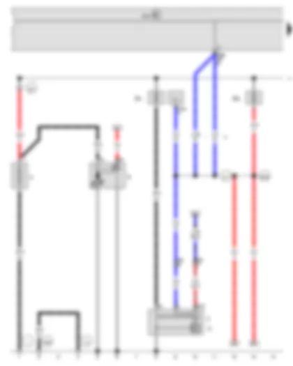 Wiring Diagram  VW JETTA SPORT WAGEN 2011 - Battery - Starter - Alternator - Onboard supply control unit