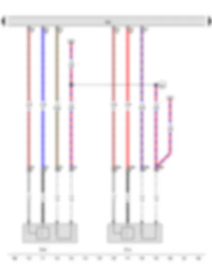 Wiring Diagram  VW JETTA SPORT WAGEN 2011 - Lambda probe after catalytic converter - Centre Lambda probe for bank 1 catalytic converter - Engine control unit