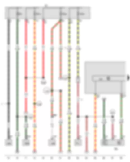 Wiring Diagram  VW JETTA SPORT WAGEN 2014 - High-pressure sender - Air conditioning system control unit - Fuse holder C