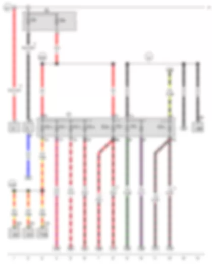 Wiring Diagram  VW JETTA SPORT WAGEN 2011 - Fuse holder A - Fuse holder C