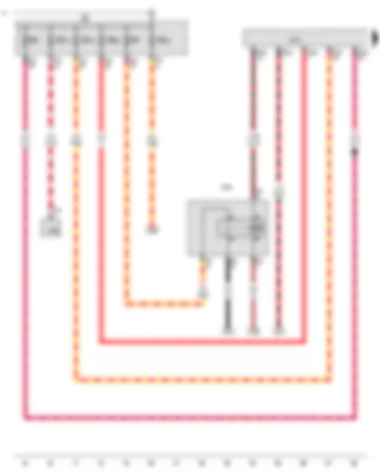 Wiring Diagram  VW JETTA SPORT WAGEN 2014 - Terminal 15 voltage supply relay - Onboard supply control unit - Fuse holder B
